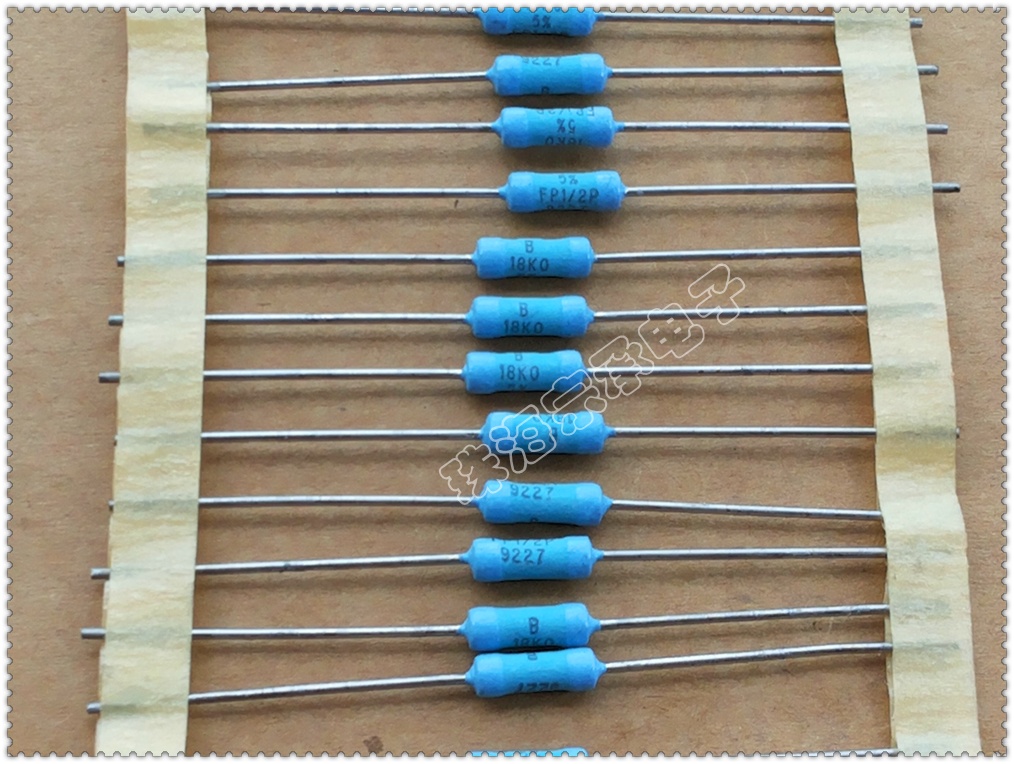 VISHAY DALE FP1 2 18K 0 5W 5W 1 2W Imports of copper foot metal film resistance