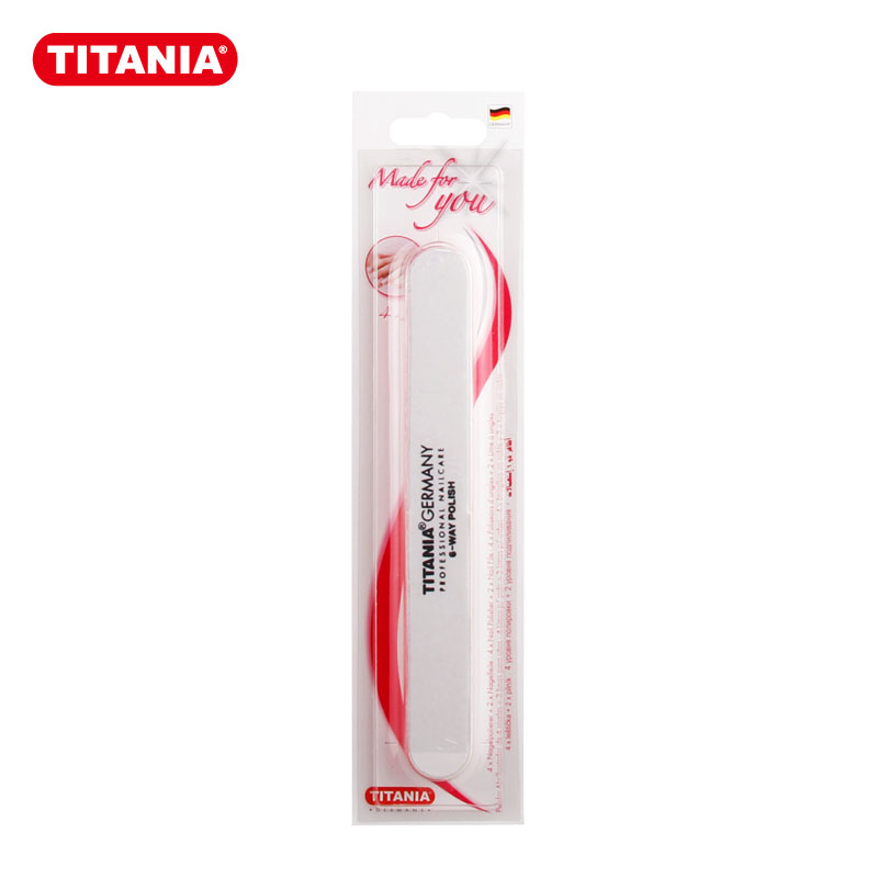 TITANIA/泰雅进口TITANIA泰雅4+2步骤指甲抛光锉粗细打磨条美甲