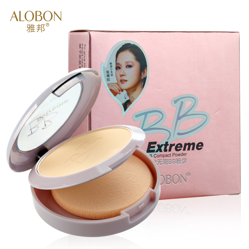 ALOBON/雅邦 BB粉饼12g持久遮瑕定妆自然粉底 打底专柜正品底妆