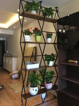 American French vintage old living room screen partition personality screen Wrought iron entrance folding clothing store decoration