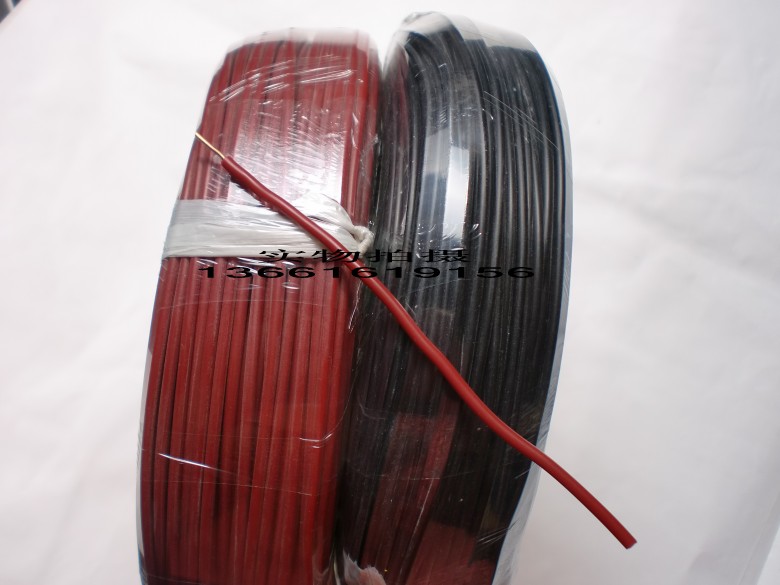1 square single-core single-strand silicone rubber high-temperature wire, all-copper copper core wire, cold-resistant and waterproof high-temperature wire