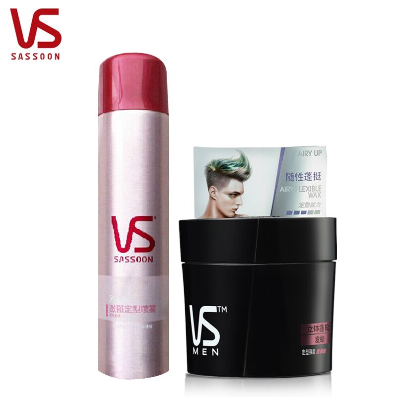 VS沙宣激强定型喷雾300ml +立体蓬松定型发蜡50g 多省包邮