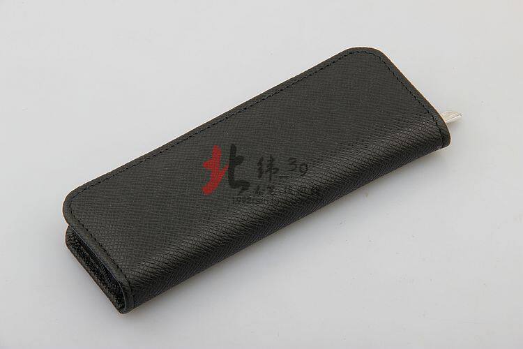 Pelikan calf leather TGX 2E black pressed pen bag 2 pen sleeves