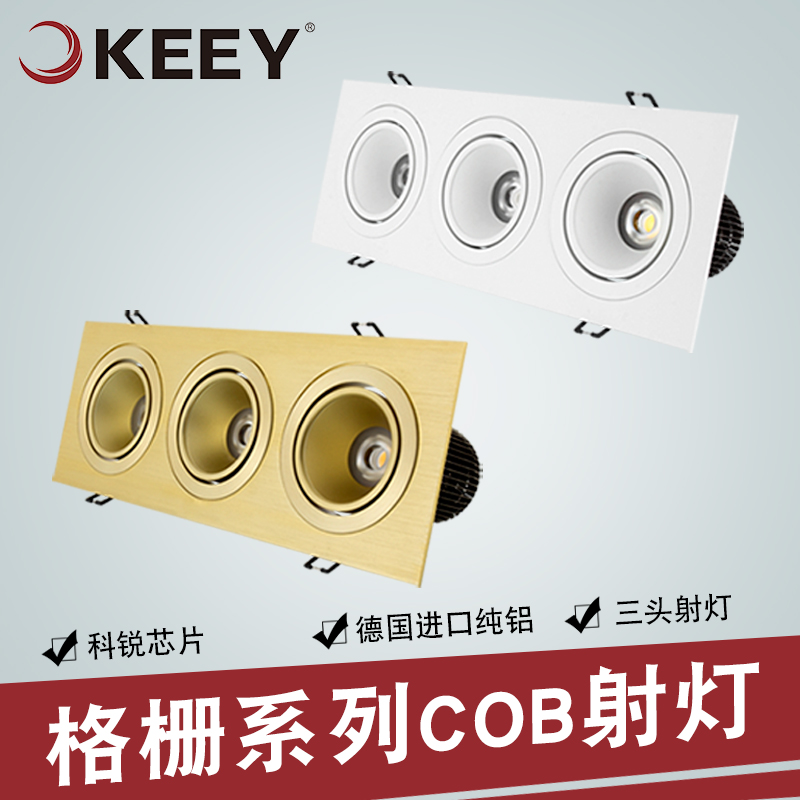 ��һ����led��ͷ���θ�դ������QY-GS601N-3