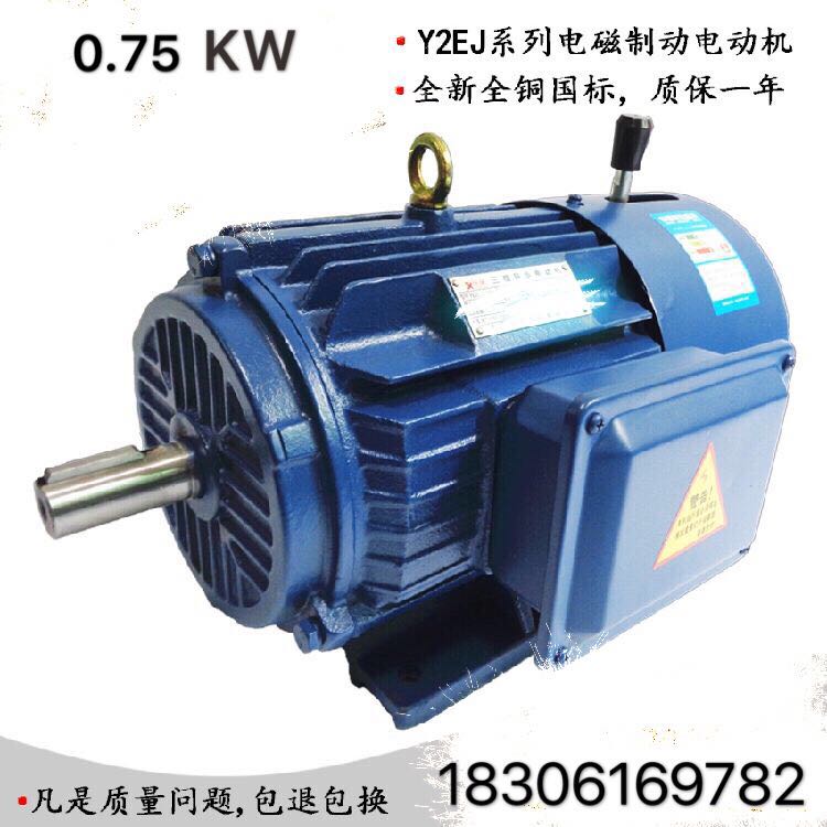 Shanghai Lichao Y2EJ80-246 level 0 75KW380V all-copper three-phase motor electromagnetic brake brake motor