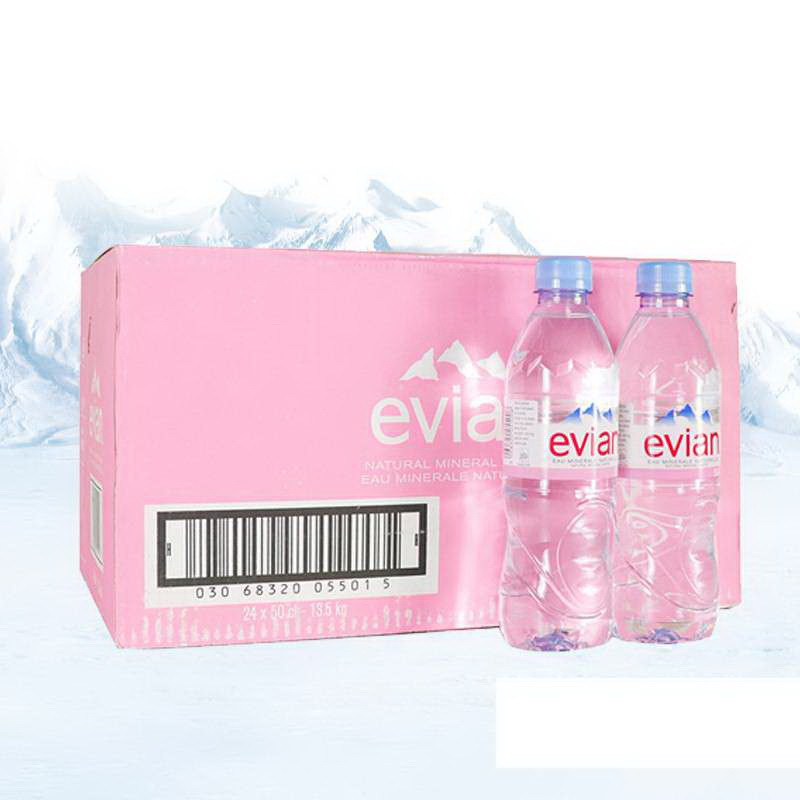 【苏宁易购】法国原装进口 Evain依云 天然矿泉水500ml*24