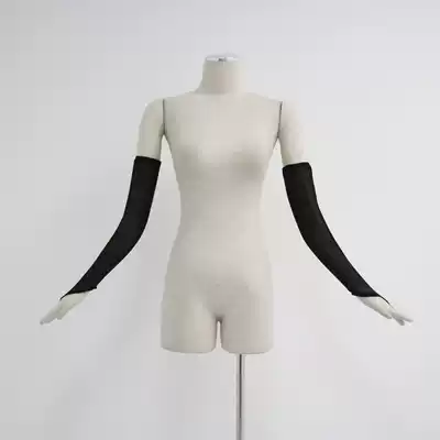 Rose dance 99 black gauze mesh elastic social dance clothing sleeve accessories Modern trading dance clothing arm cover accessories Autumn