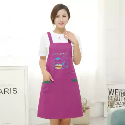 Thickened kitchen waterproof apron Work apron Kitchen overcoat Adult waterproof overalls Chef waist oil-proof