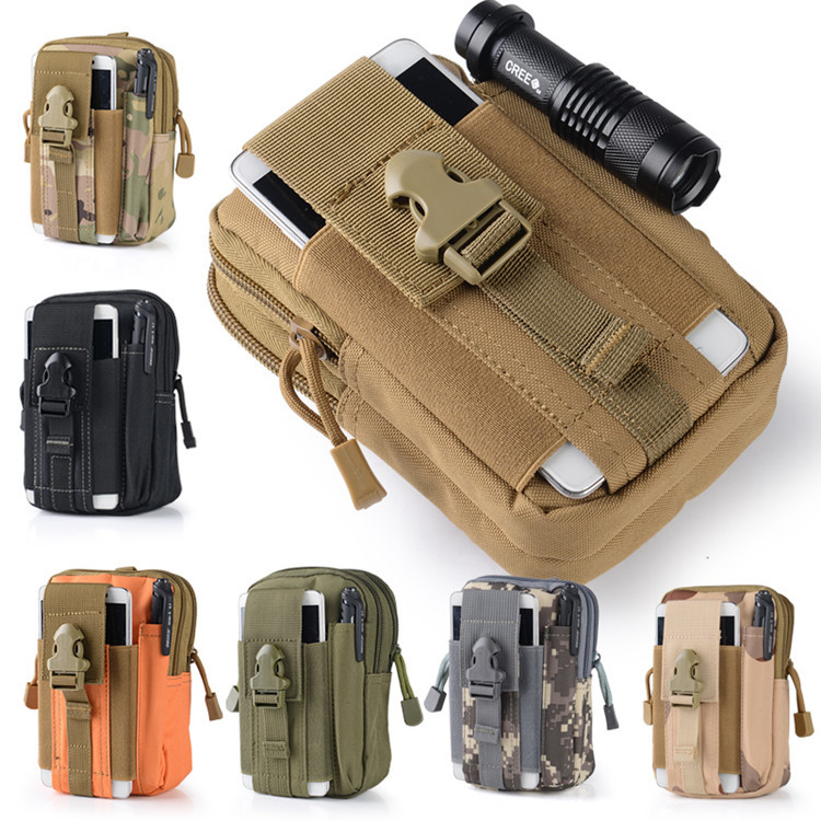 Sheng Outdoor Molle Tactical Pocket Men 5 5 6 inch waterproof mobile phone bag wears belt running bag