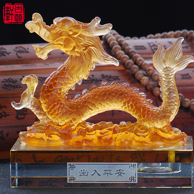马自达6昂克赛拉 睿翼M3M6阿特兹十二生肖龙高档车载香水摆件琉璃