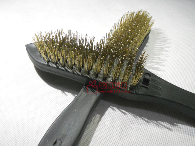 Plastic handle steel wire brush metal surface cleaning brush except lacquer rust removing brush wire wheel steel wire grinding head