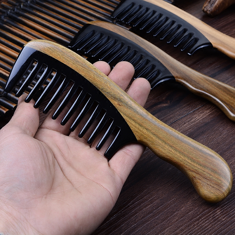 Ox Horn Comb Large Tooth Natural Wide Tooth Comb Static Anti Men S
