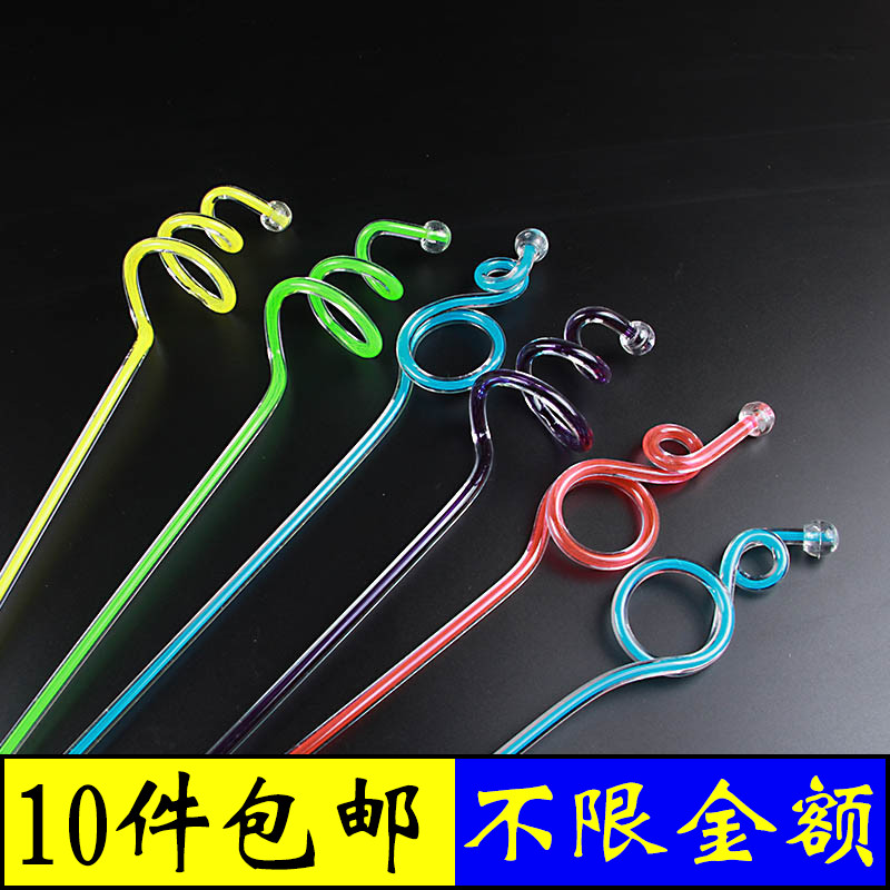 Creative Acrylic Tune Wine Bar Stirring Stick Cocktail Spiral Milk Tea Coffee Tune Stick Plastic Juice Stick