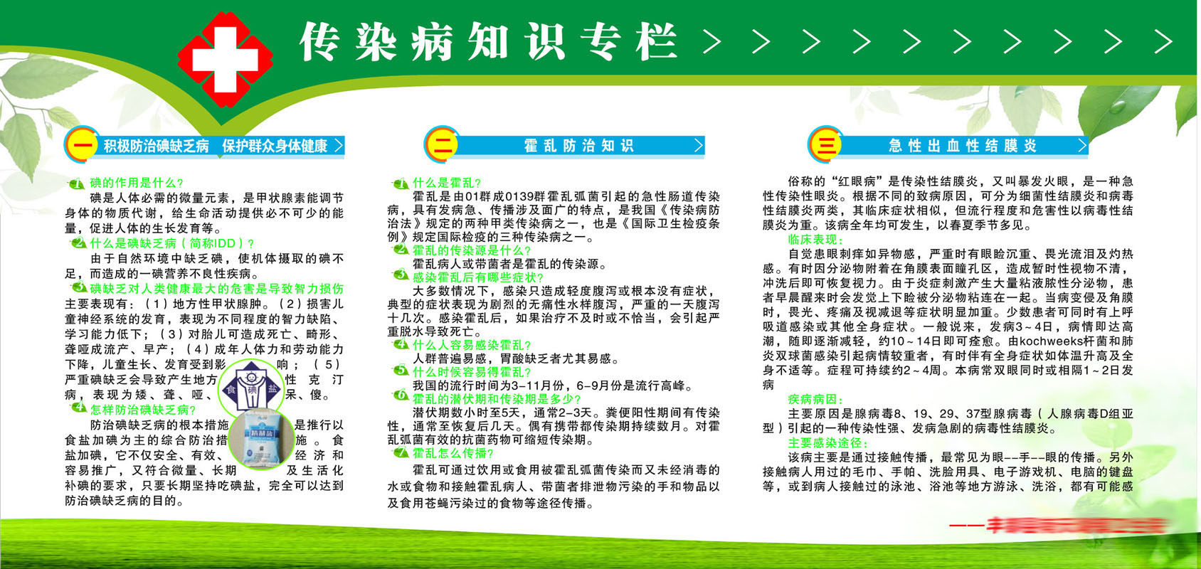 610办公装饰海报展板素材70传染病知识专栏