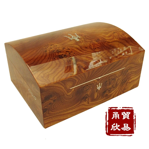 Подлинная итальянская масерати масерати с твердым деревом сигар увлажняет сигарная коробка снежная клетчатая древесина 50