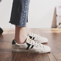 Giày đế bằng nữ siêu lửa Phiên bản Hàn Quốc của phong cách Harajuku ulzzang Hồng Kông hương vị giày vải retro nữ giày nhỏ màu trắng hoang dã nữ thủy triều giầy  ny
