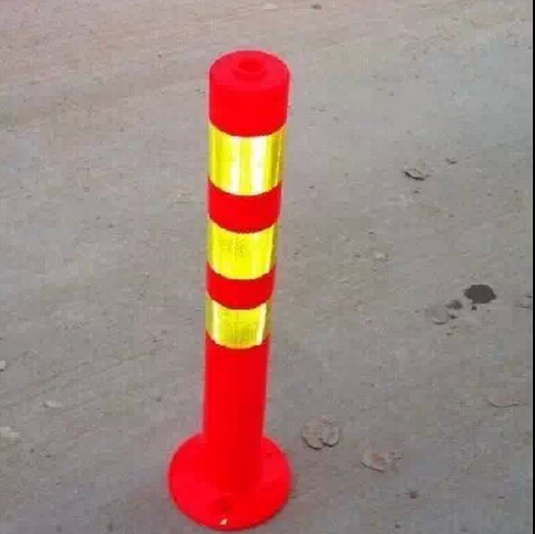Lattice Elastic Column Plastic Reflective Warning Column Parking Lot Road Traffic Isolation Anticollision Guard Rail 75 Manufacturer Direct