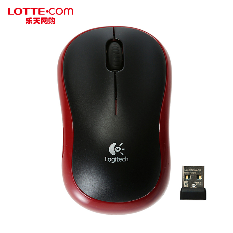 乐天网购Logitech罗技无线鼠标M185笔记本智能家用台式游戏韩国