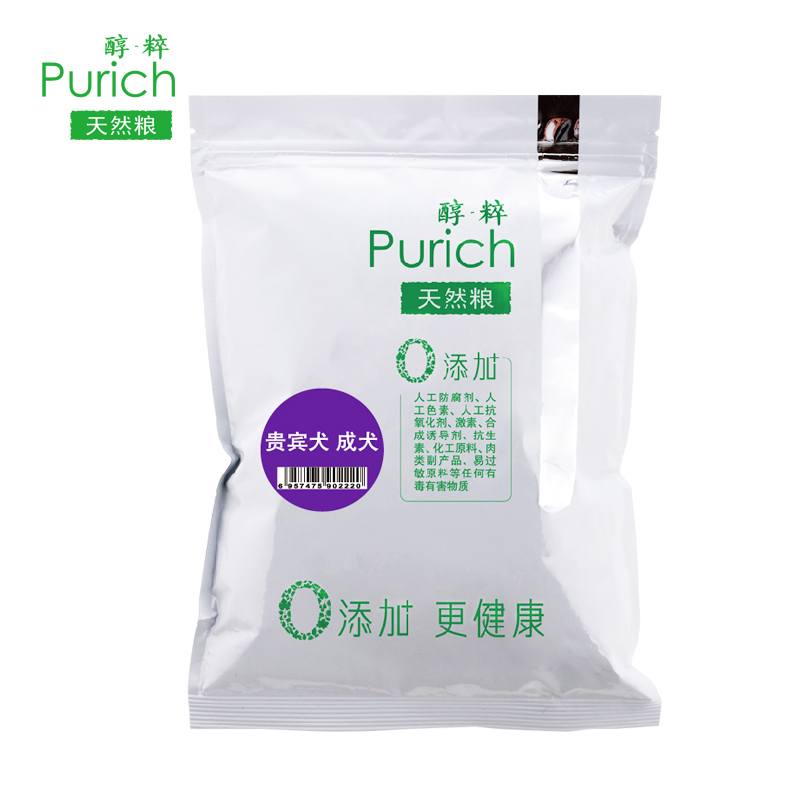 【天猫超市】醇粹 狗粮泰迪成犬500G 美毛去泪痕泰迪专用天然粮