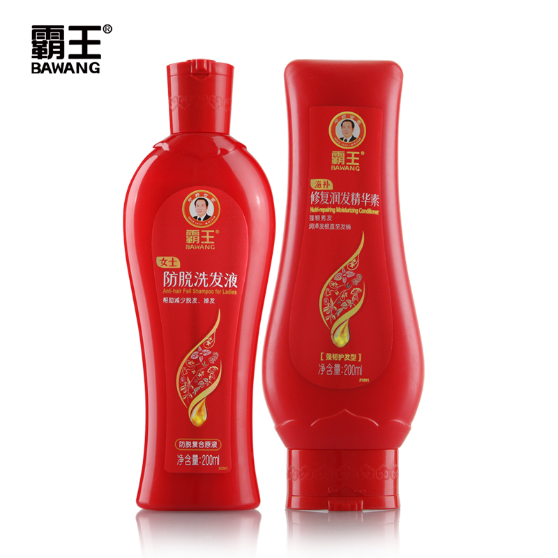 霸王女士防脱洗发液200ml 女士防掉发 送滋补修复润发精华素200ml