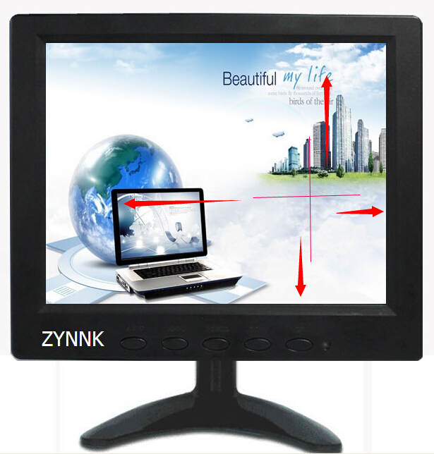 8-inch Industrial Microscopy Monitor Mobile Cross Line Medical Micro Supervisors Mini Computer Display LED
