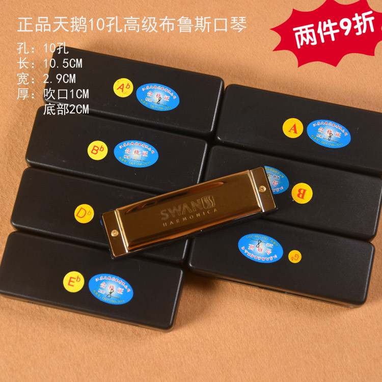 10 Kong Harmonica Blues Blues Senior Playing ten Kong harmonica Swan 20 Sound boutique special price