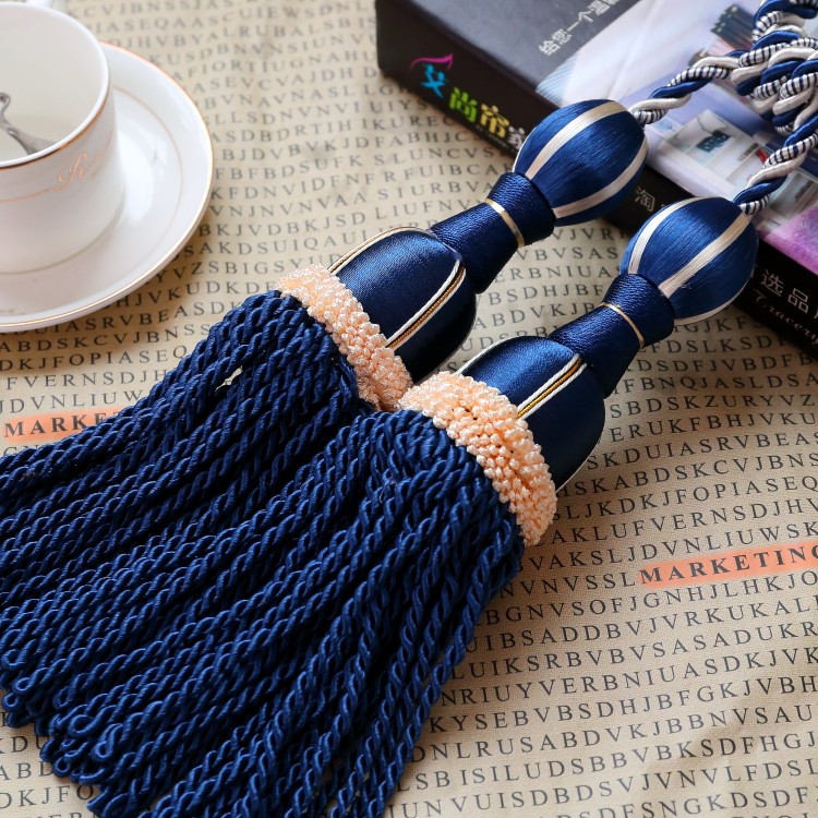 European-style high-end curtain hanging ball strap rope buckle tassel hanging tassels tied ball double ball accessories curtain strap tie
