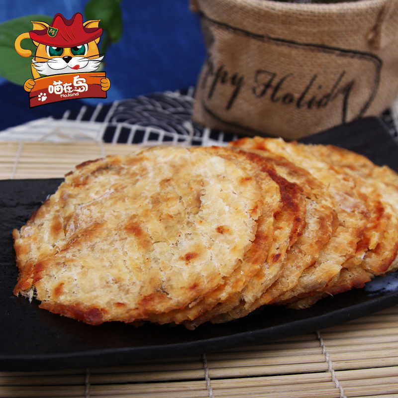 【天猫超市】喵在岛100g碳烤鳕鱼片 美味零食小吃 旅游必备