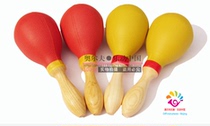 Adult maracas Orff musical instruments KTV supplies large maracas Chun wood wooden maracas