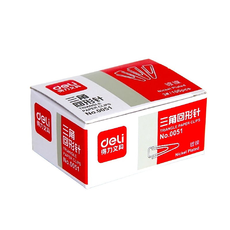 Able 0051 metal Back to thread pin triangular paginated clips Back to thread needle silver Type of return Type of needle 100 boxes