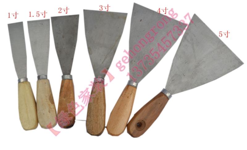 Wood Handle Oil Ash Knife Scraper Rag Knife Shovel Ash Knife 1 1 5 2 2 5 3 3 5 4 5 inches 