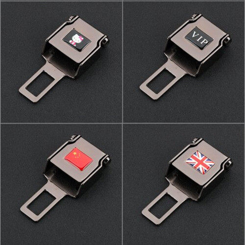 英国国旗中国国旗VIP KT猫安全保险带卡扣插片销汽车插扣