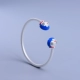 Cha mẹ-con mẹ mở vòng tay Hello Kitty mèo bạc trang sức vòng đeo tay thời trang nữ vòng tay chữ vòng tay nam Vòng đeo tay Cuff
