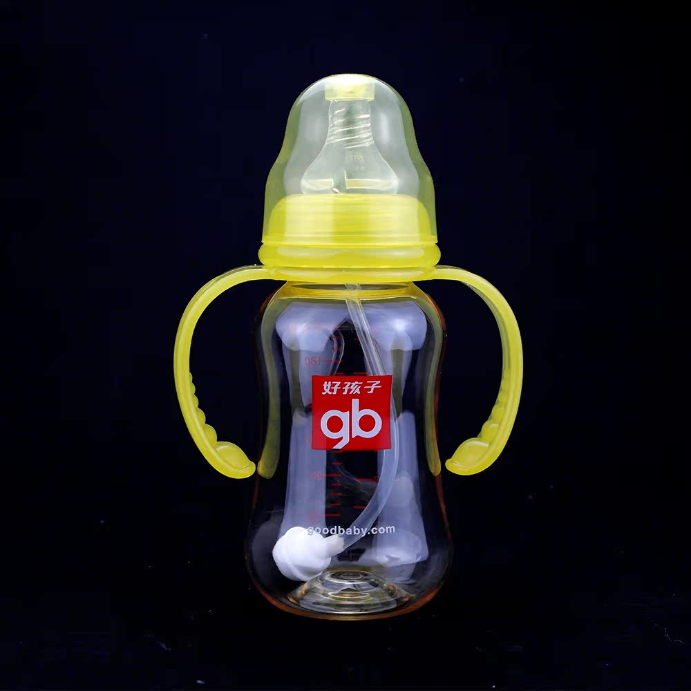好孩子 母乳实感 标准口径 握把吸管PPSU奶瓶210ml  B80204