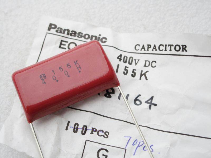 Imported Panasonic CBB film capacitor 155J 450V 1 5UF 1U5 450V 400V foot distance P28MM
