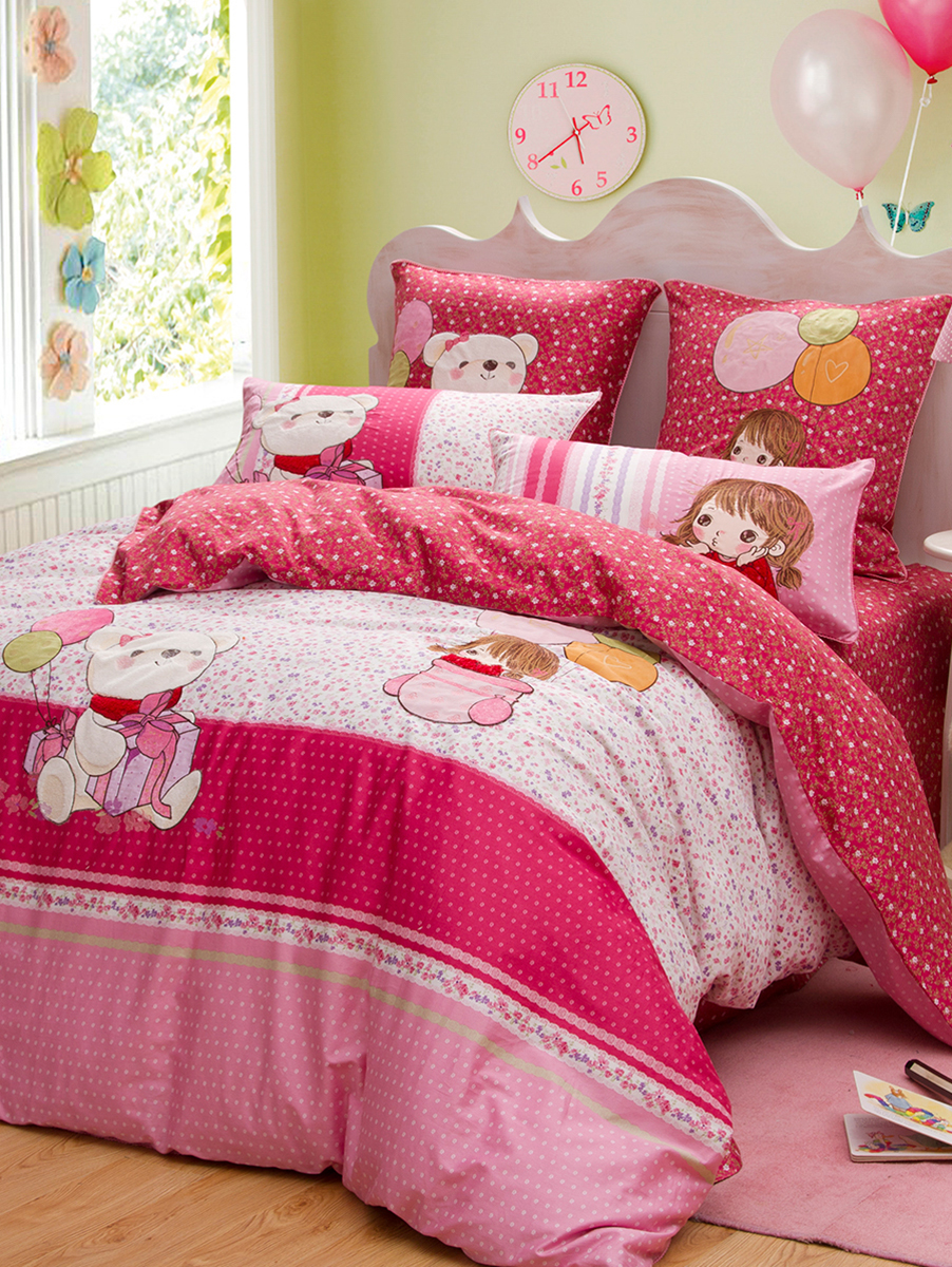 Luolai Kids/罗莱儿童 热气球全棉四件套1.5米床