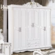 Bộ bàn ghế châu Âu kết hợp phòng ngủ đầy đủ bộ sáu bộ đồ cưới phòng cưới nội thất tủ quần áo giường bàn trang điểm mẫu giường ngủ hiện đại Bộ đồ nội thất