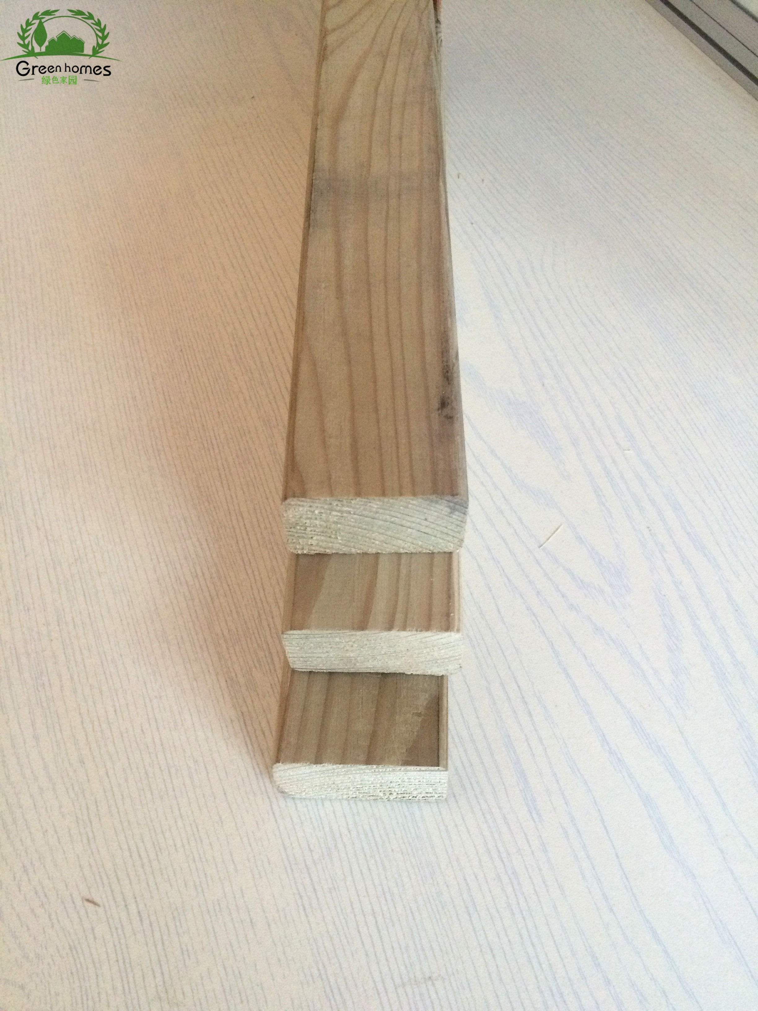 (Green Home) Camphor Pine Anti-corrosion carbon decoration of wall keel 3mm*5mm