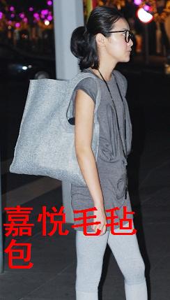 Wholesale custom casual wool bag private custom Shopping Bag felt bag environmentally friendly bag shopping bag