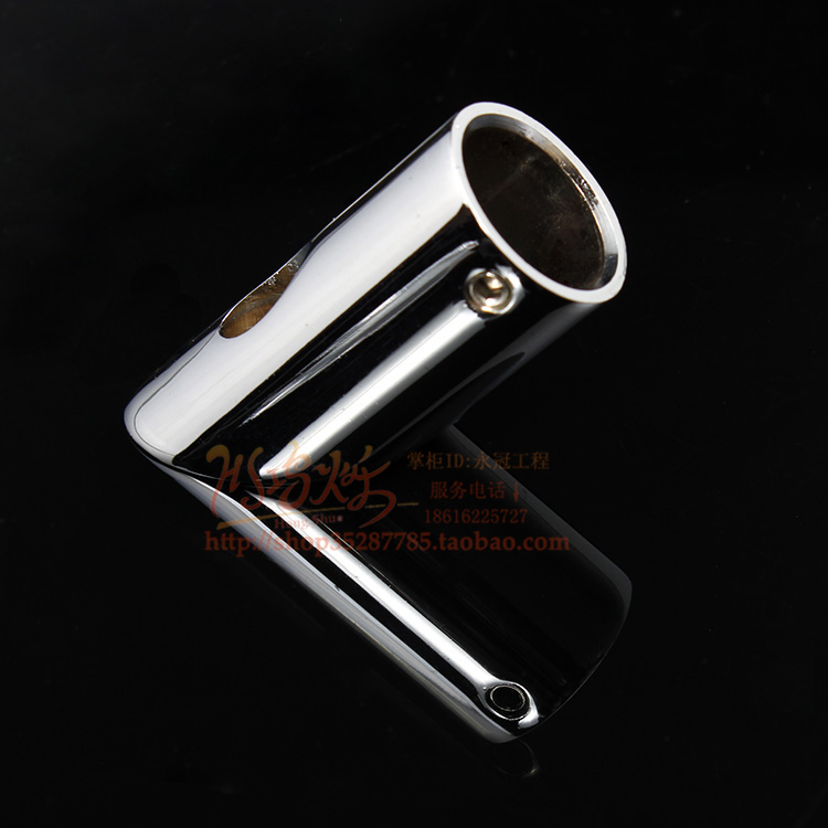 Shower room accessories glass tie rod telescopic rod head shower curtain rod single-pass sealing fixed stainless steel pipe inclined head flange