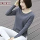 18 quần áo mùa thu đông mới áo sơ mi nữ đáy quần áo dài tay cotton nữ trung niên mặc áo rộng kích thước lớn áo khoác mỏng cho phụ nữ trung niên