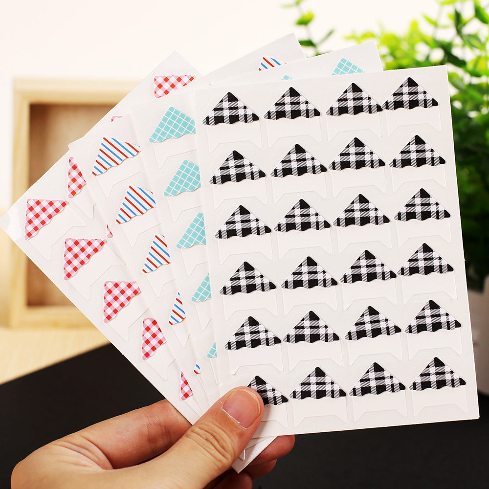 Dreamtime set DIY handmade photo album album accessories fixed photo corner stickers album corner stickers 24 pieces