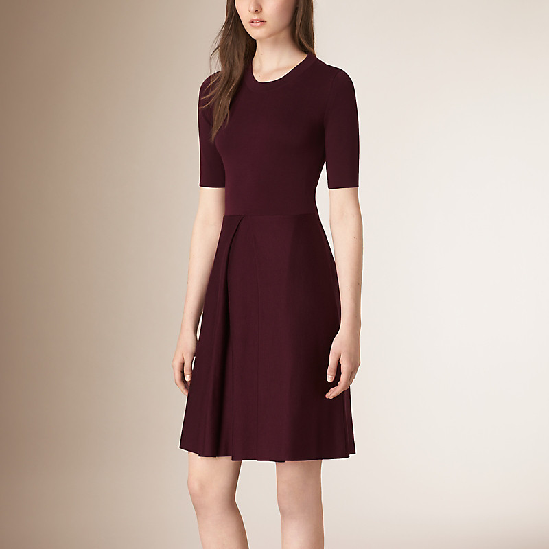 BURBERRY/博柏利针织丝毛混纺连衣裙 39772071