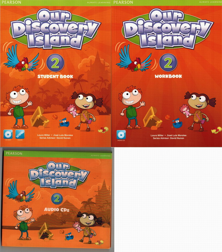 Pearson Early Childhood English Our Discovery Island 2 Student Book Exercise Book CD Set