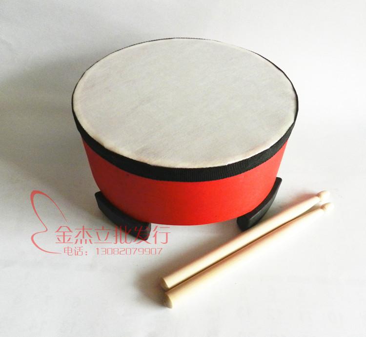Olff percussion instrument 8 inch ground drum red knocks drummer drummer drummer National Children's kindergarten Early teaching aids