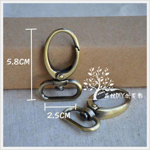 Forest traffickers) Korean single inner diameter width 2 5cm Qing ancient sweep upscale alloy aggravated O-lobster button 20 packets