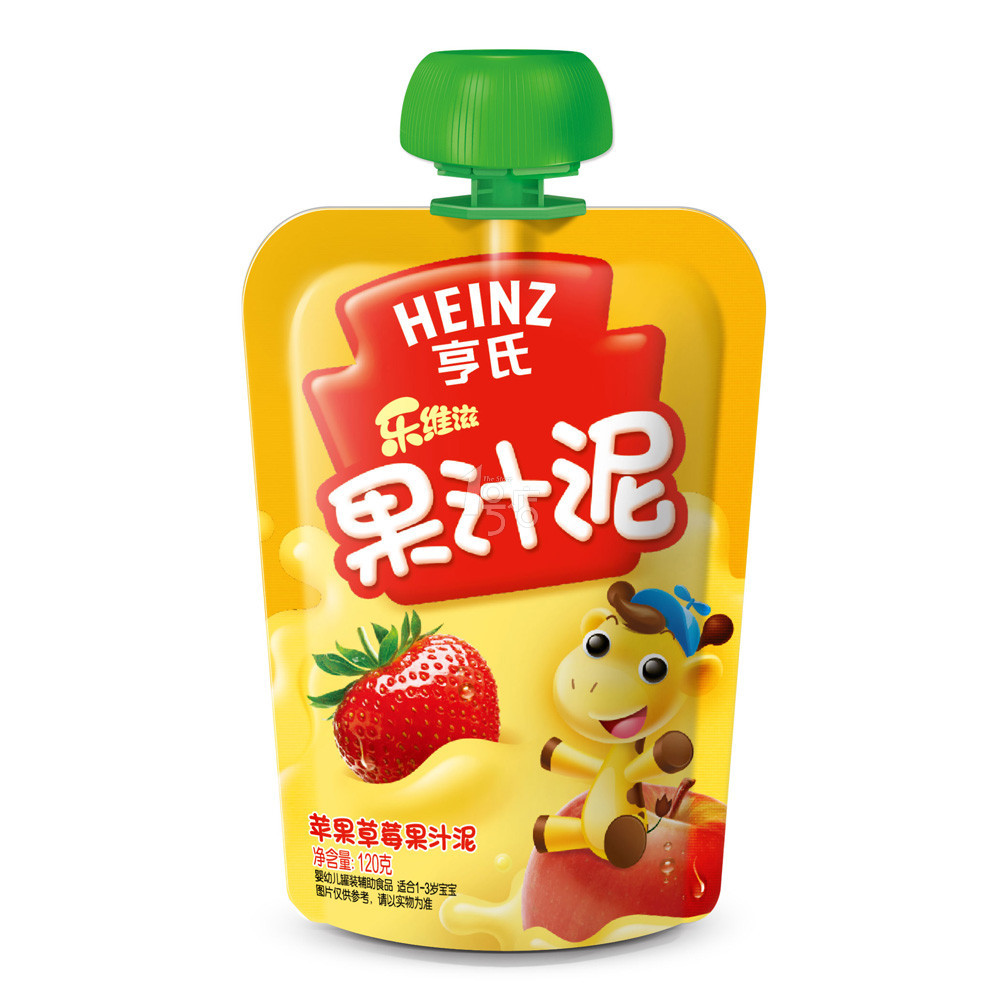 【1号店】乐维滋果汁泥亨氏儿童食品 宝宝营养食品儿童食品零食