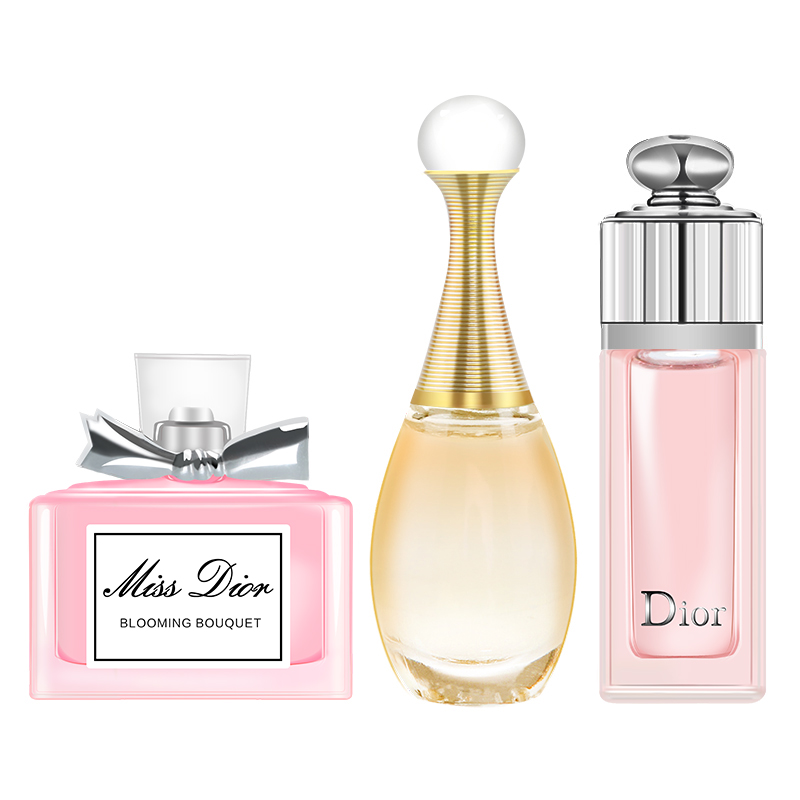 Dior/迪奥香水三件套装礼盒 真我花漾甜心魅惑5ml*3女士香水 礼物
