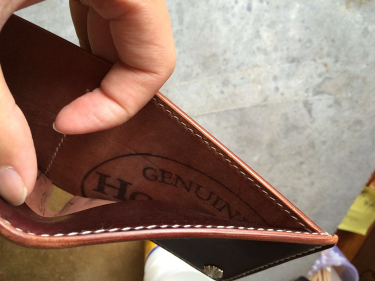 Horween Cordovan Horween Cordovan two-fold wallet short clip long clip custom