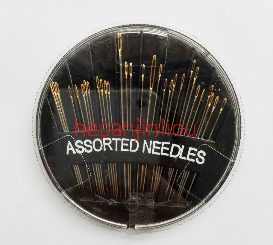 Imported sewing needle Quilt needle large hole sweater needle box Cross stitch needle Sewing needle handmade gold tail hand sewing needle needlework